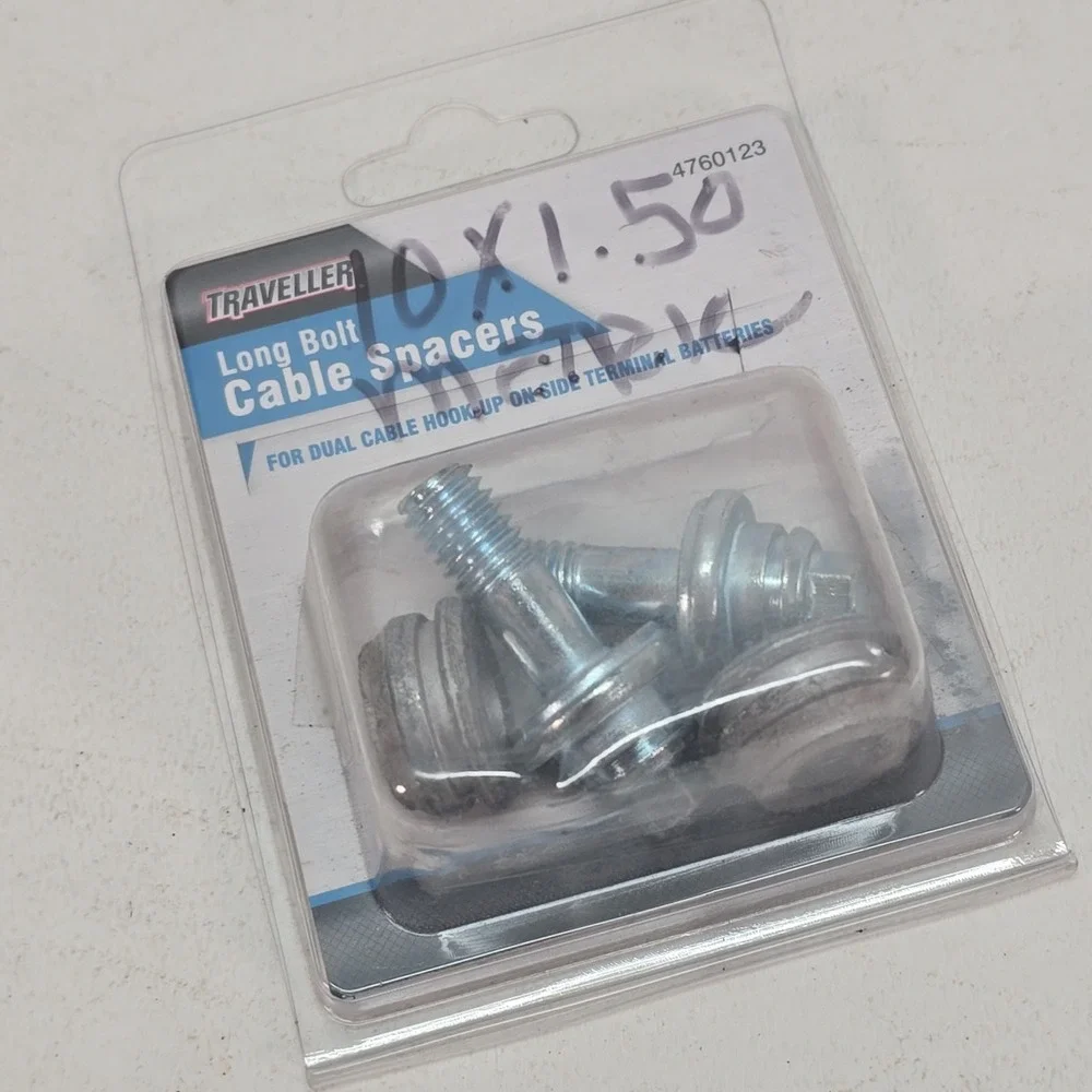 Traveller Long Bolt Battery Cable Spacers For Side Terminal Batteries